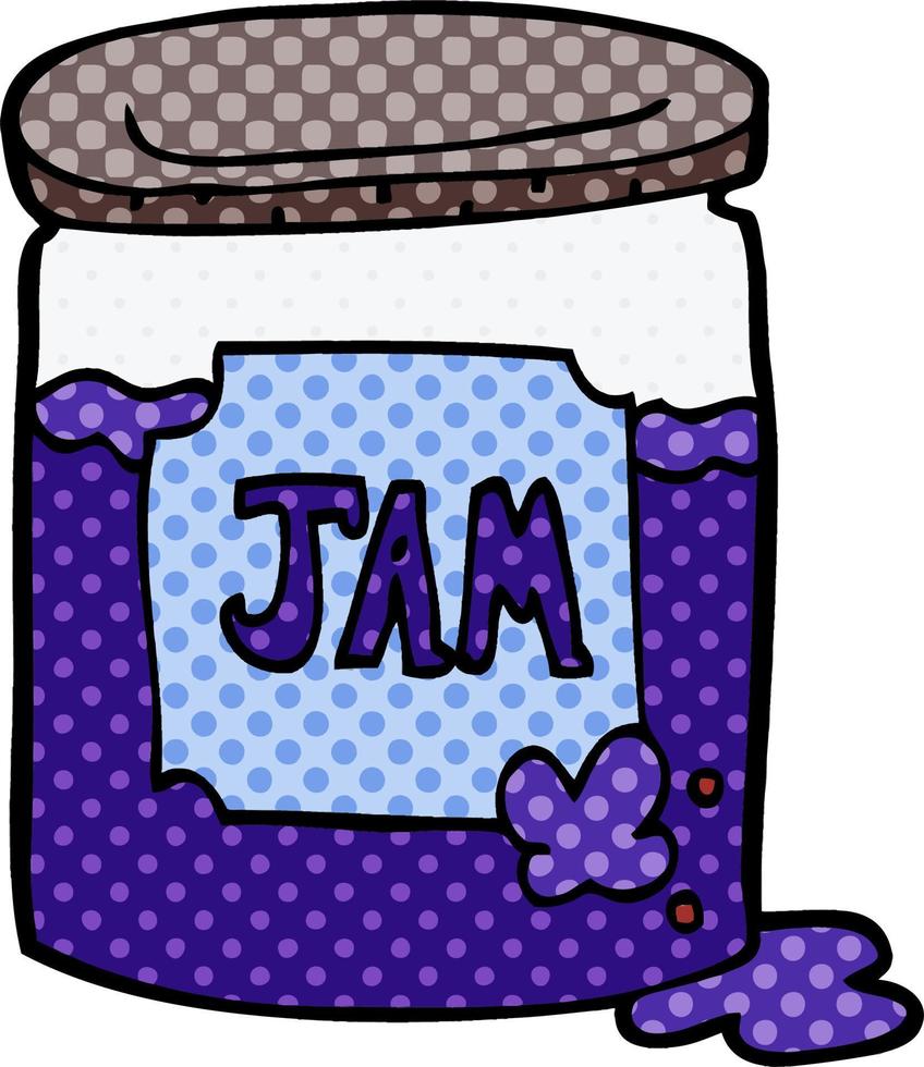 cartoon doodle jam pot 9871050 Vector Art at Vecteezy
