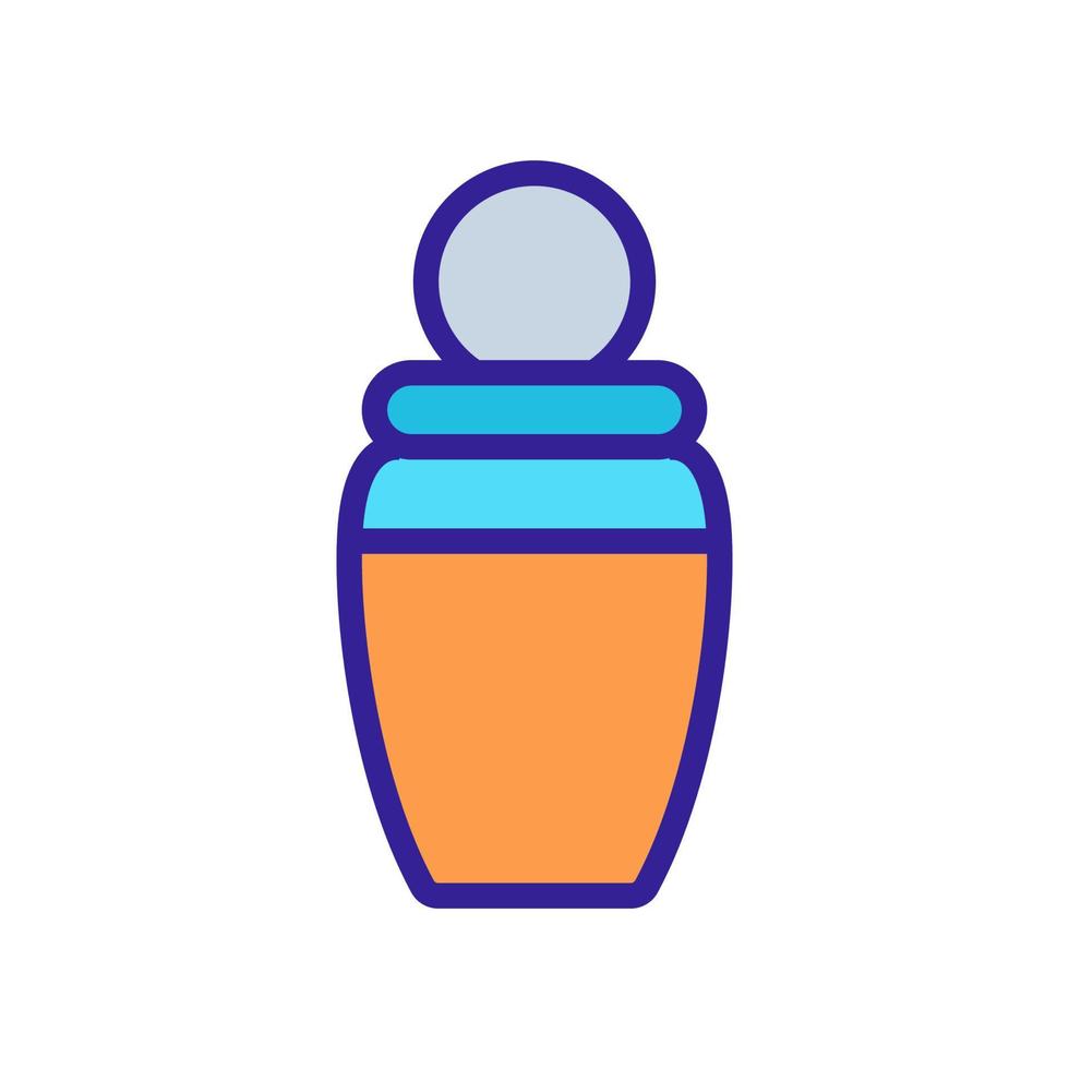 oil can with big round lid icon vector outline illustration