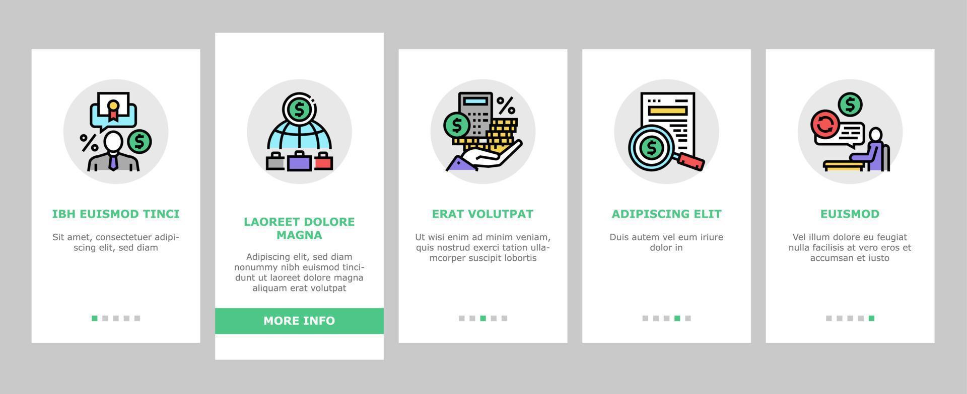 Stakeholder Business Onboarding Icons Set Vector