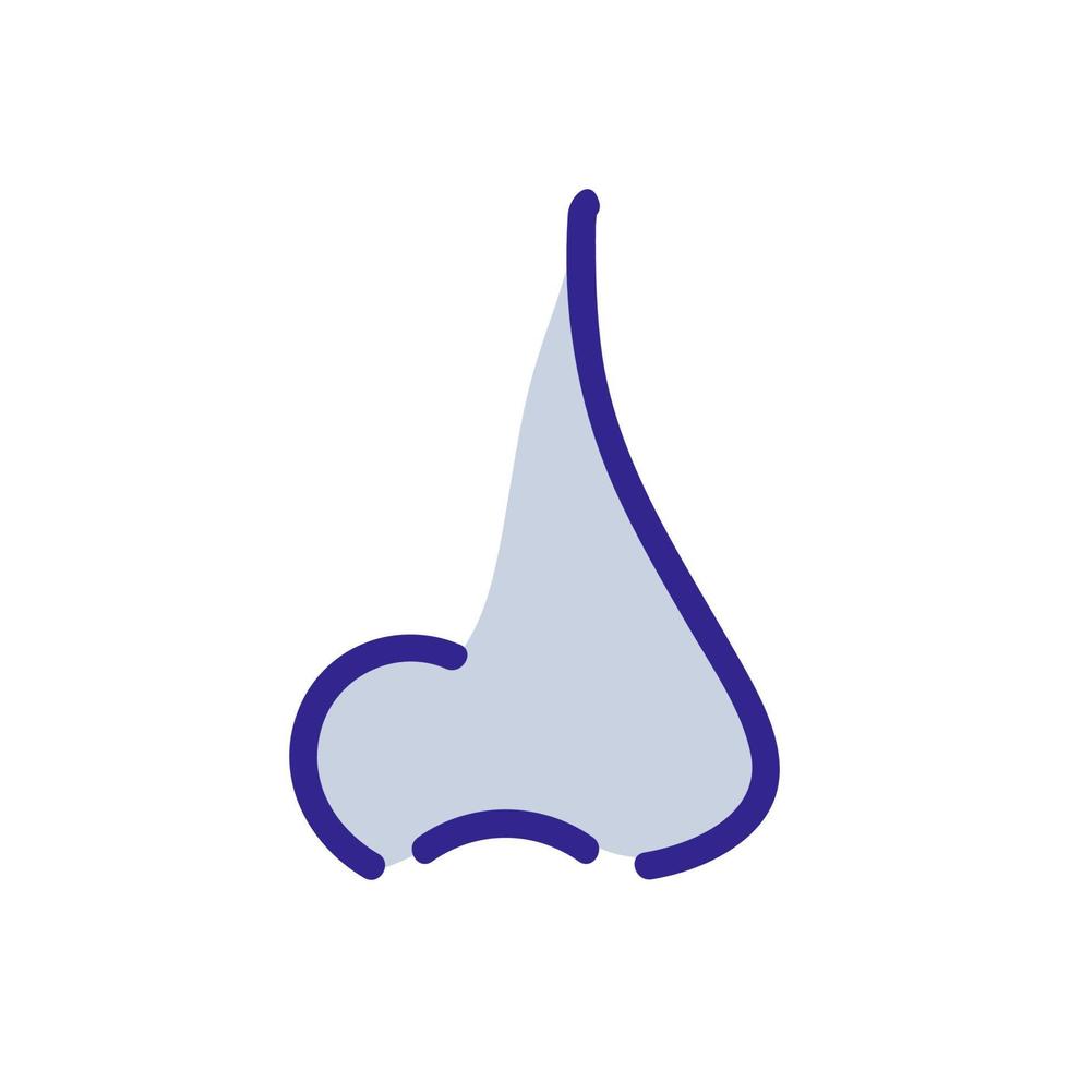 nose men icon vector outline illustration