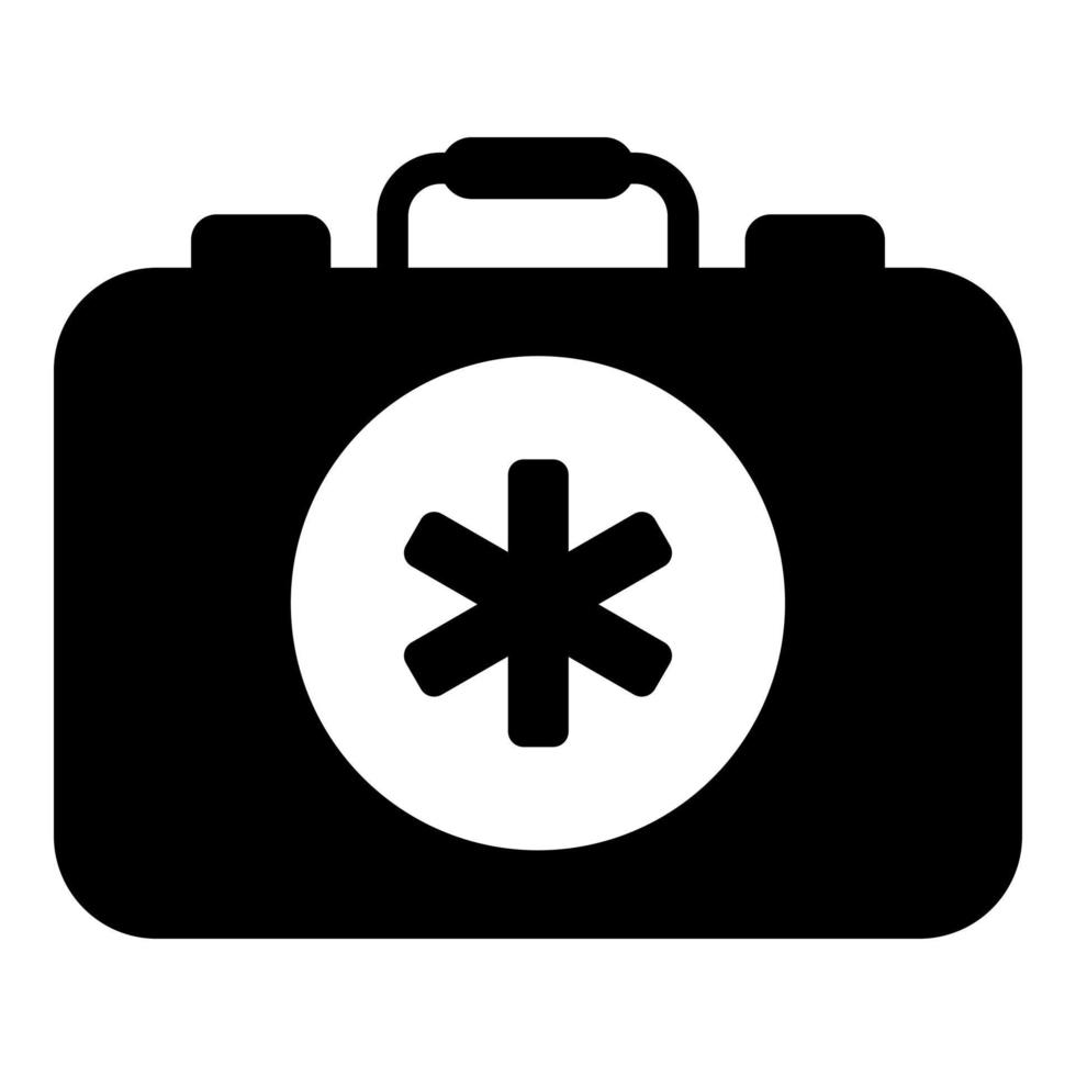 first aid box vector icon glyph style for Web and Mobile.