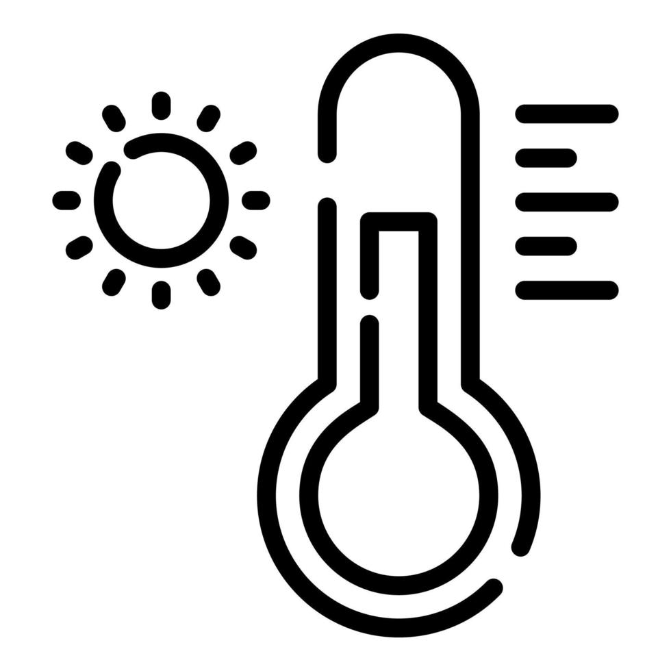 temperate vector icon thin line style for Web and Mobile.