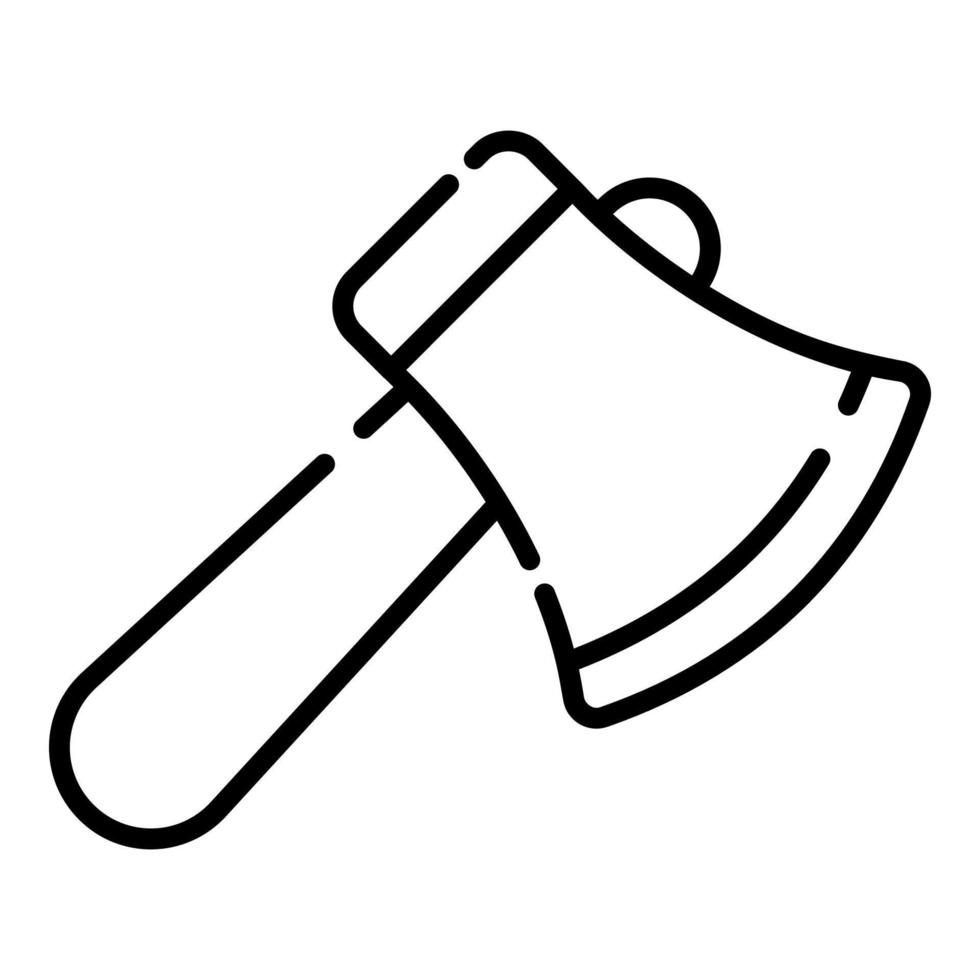 axe vector icon thin line style for Web and Mobile.