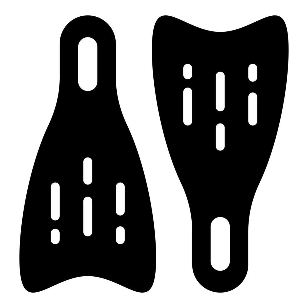 swimming flipper vector icon glyph style for Web and Mobile.
