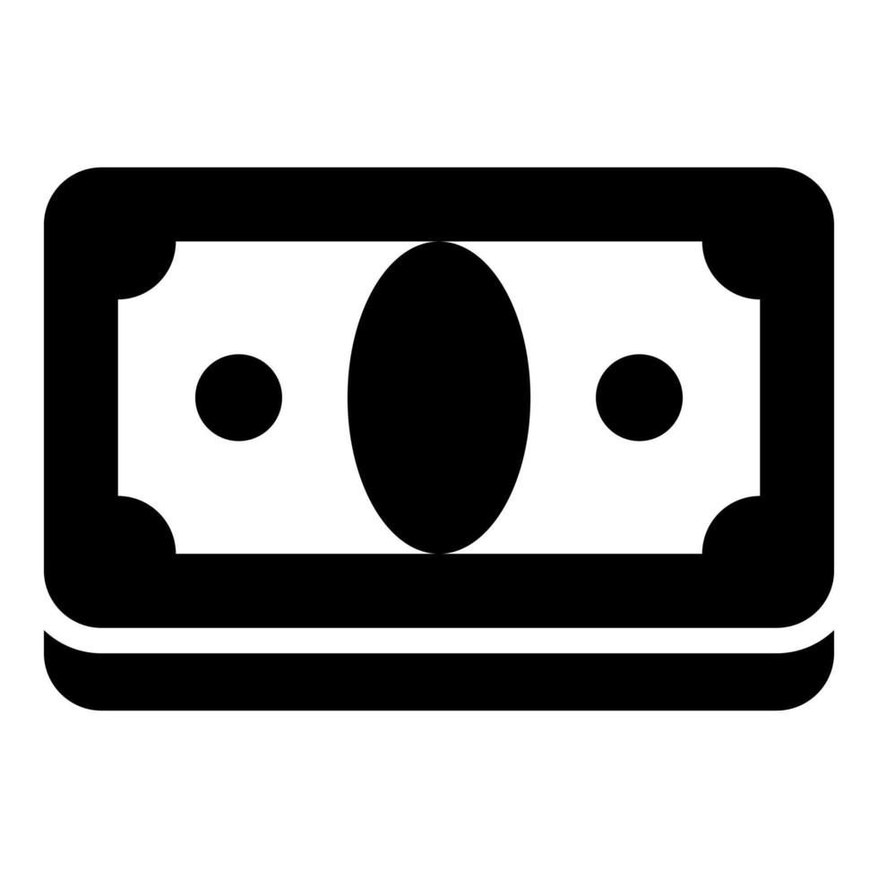 money vector icon glyph style for Web and Mobile.