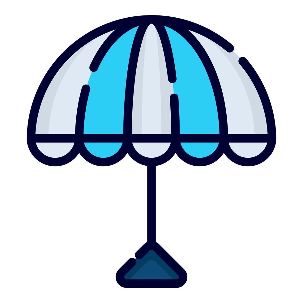 umbrella vector icon. colored outline style for Web and Mobile.