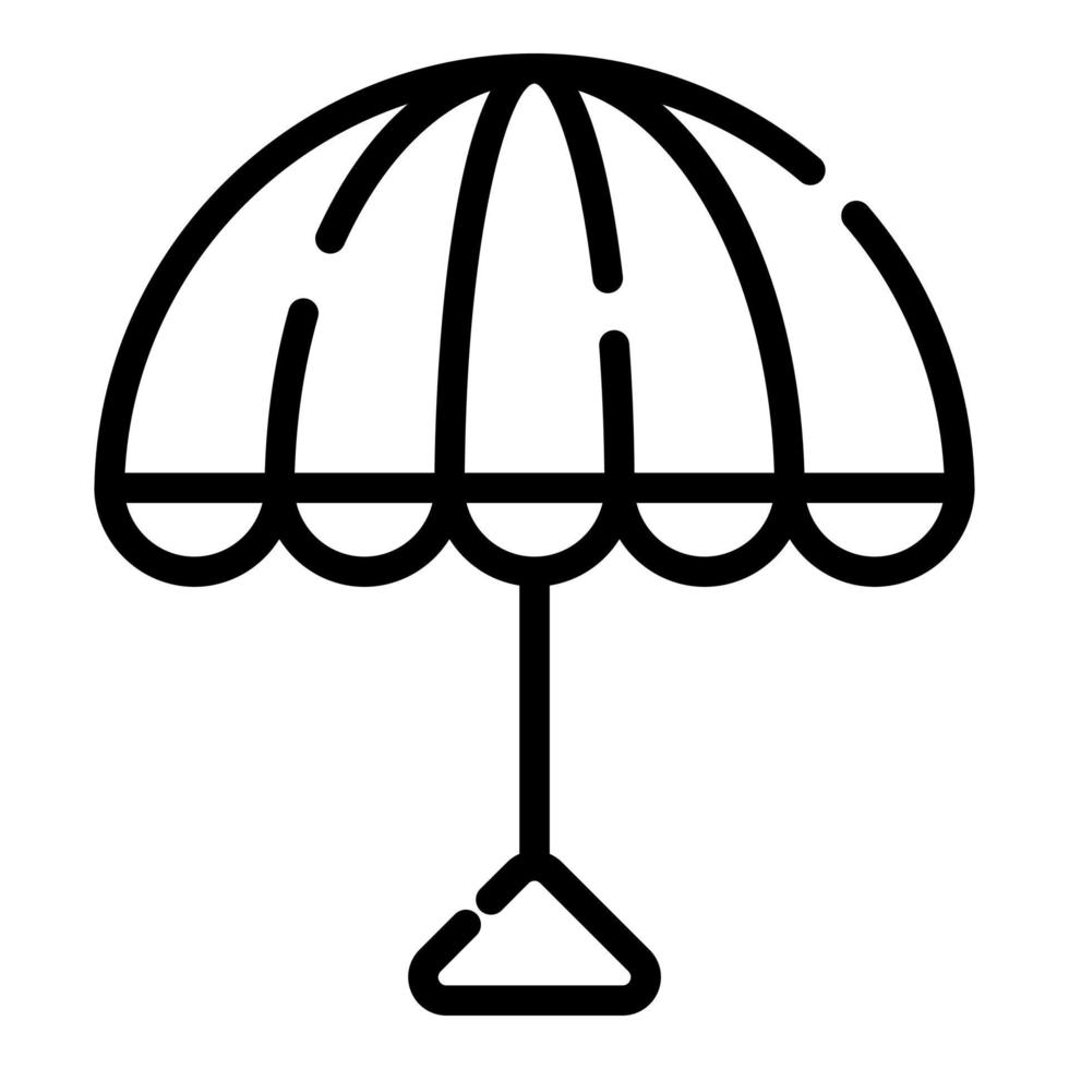 umbrella vector icon thin line style for Web and Mobile.