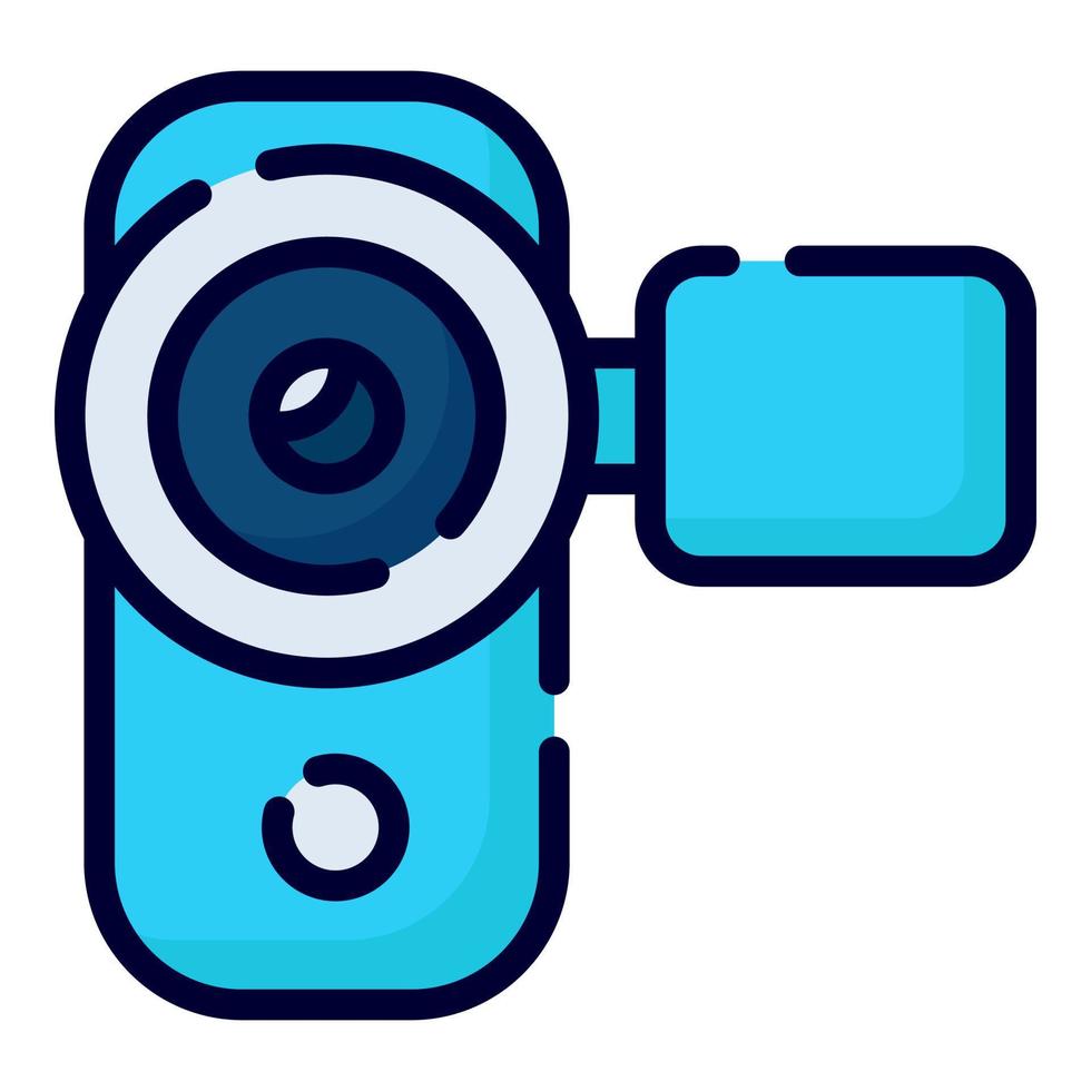 camera vector icon. colored outline style for Web and Mobile.