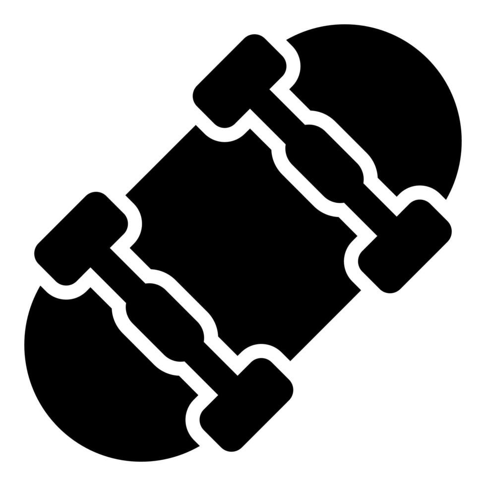 skater board vector icon glyph style for Web and Mobile.