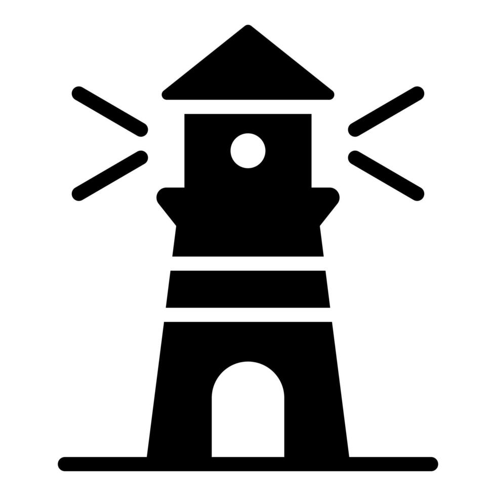 light house vector icon glyph style for Web and Mobile.