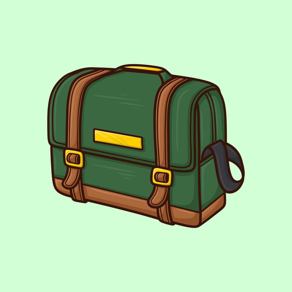 bolsa de oficina ilustración vectorial de dibujos animados aislado vector