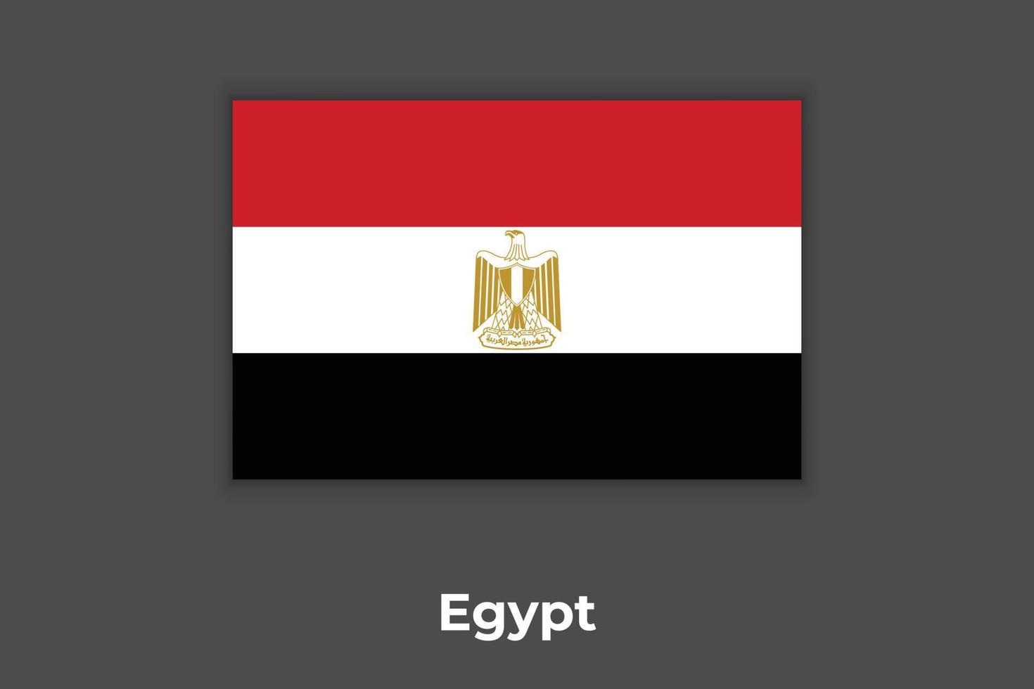 bandera de egipto vector