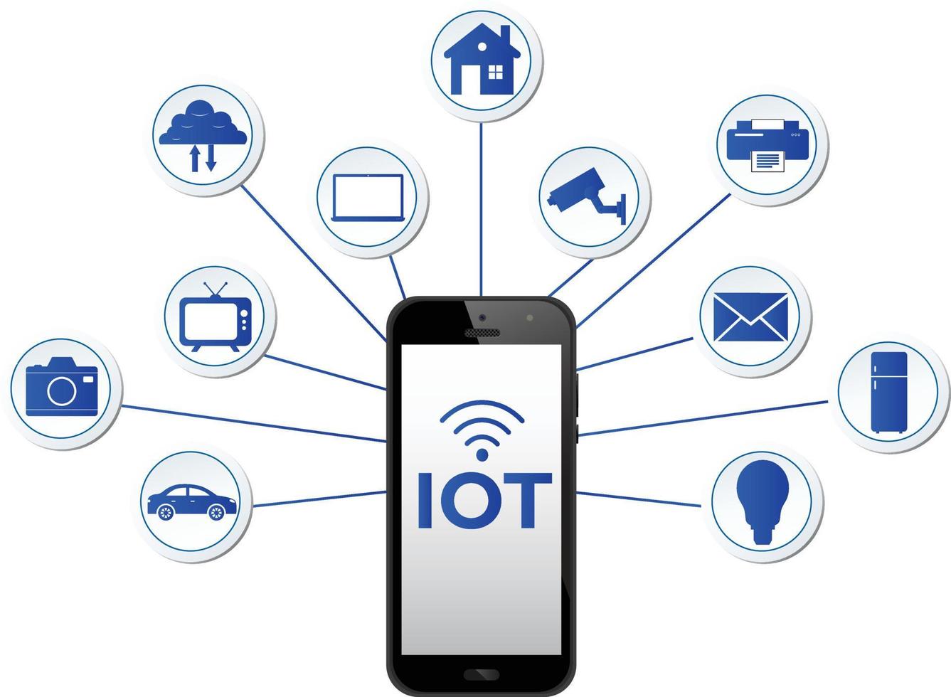 Internet Of Things Vector Illustration