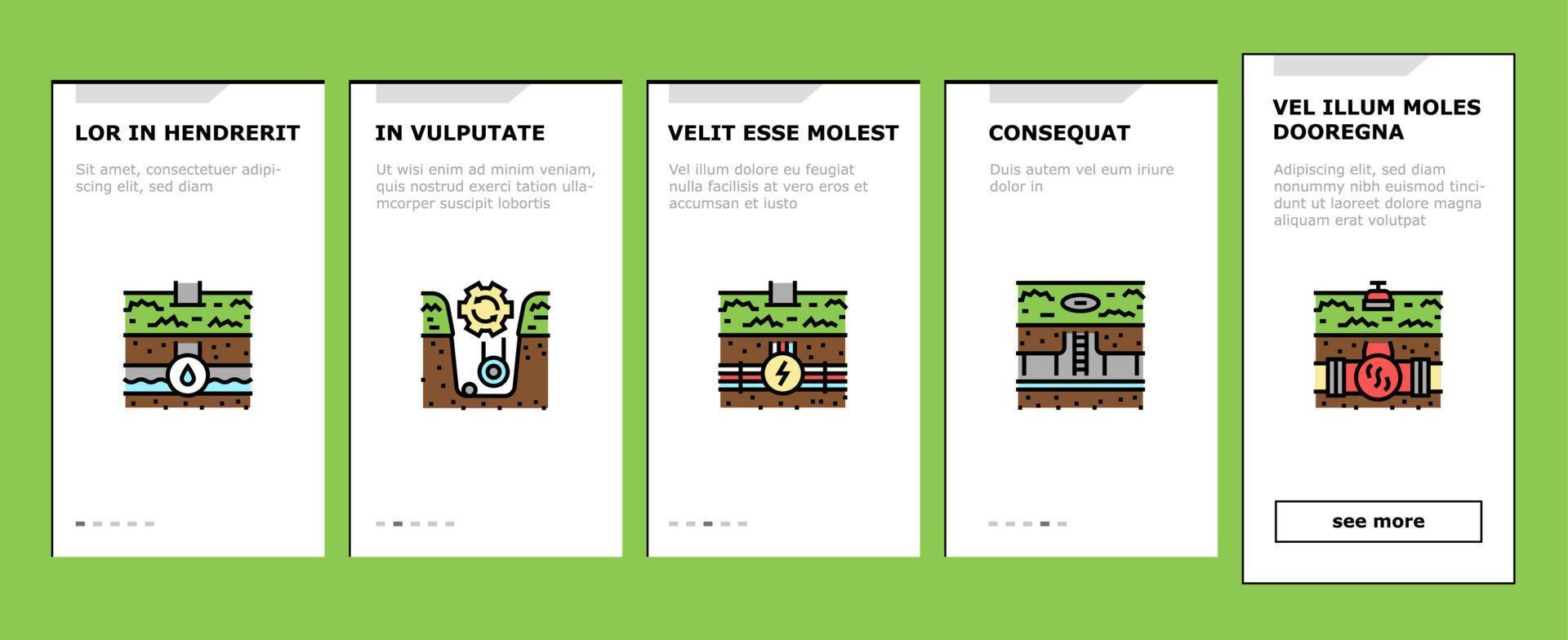 Land Property Business Onboarding Icons Set Vector 9872329 Vector Art at Vecteezy for Free Minecraft Printable Food Tents