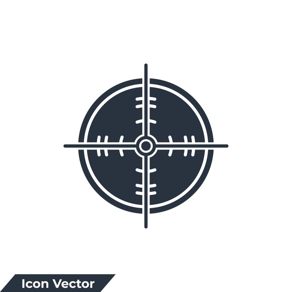 target icon logo vector illustration. goal symbol template for graphic and web design collection