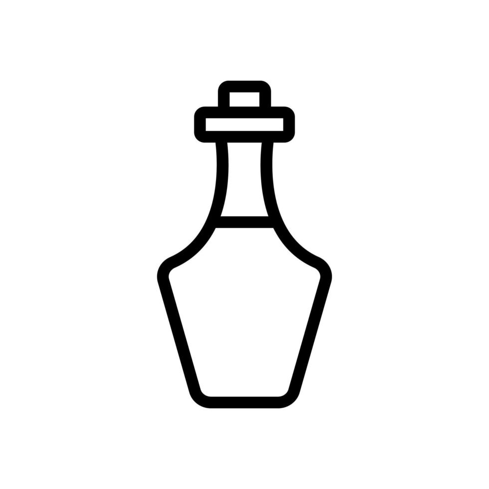 ilustración de contorno de vector de icono de botella de aceite de cocina griega
