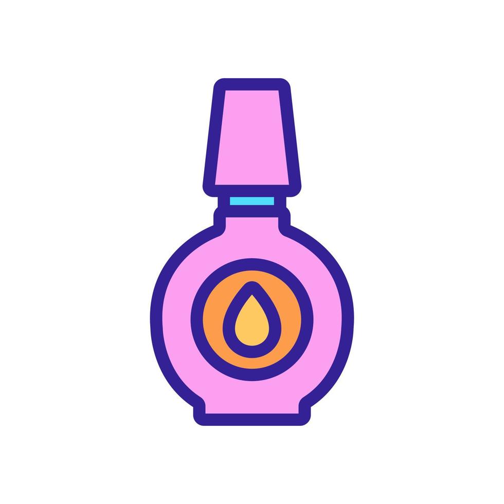 oil cosmetic flask icon vector outline illustration