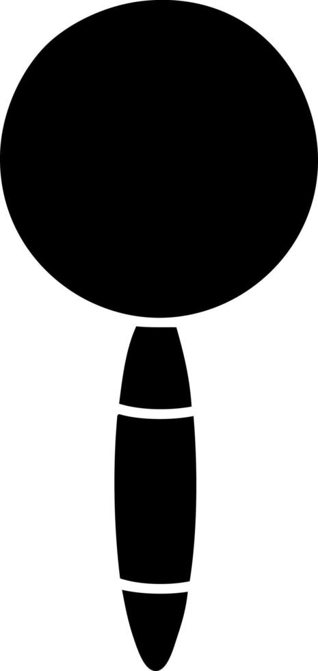 flat symbol magnifying glass vector