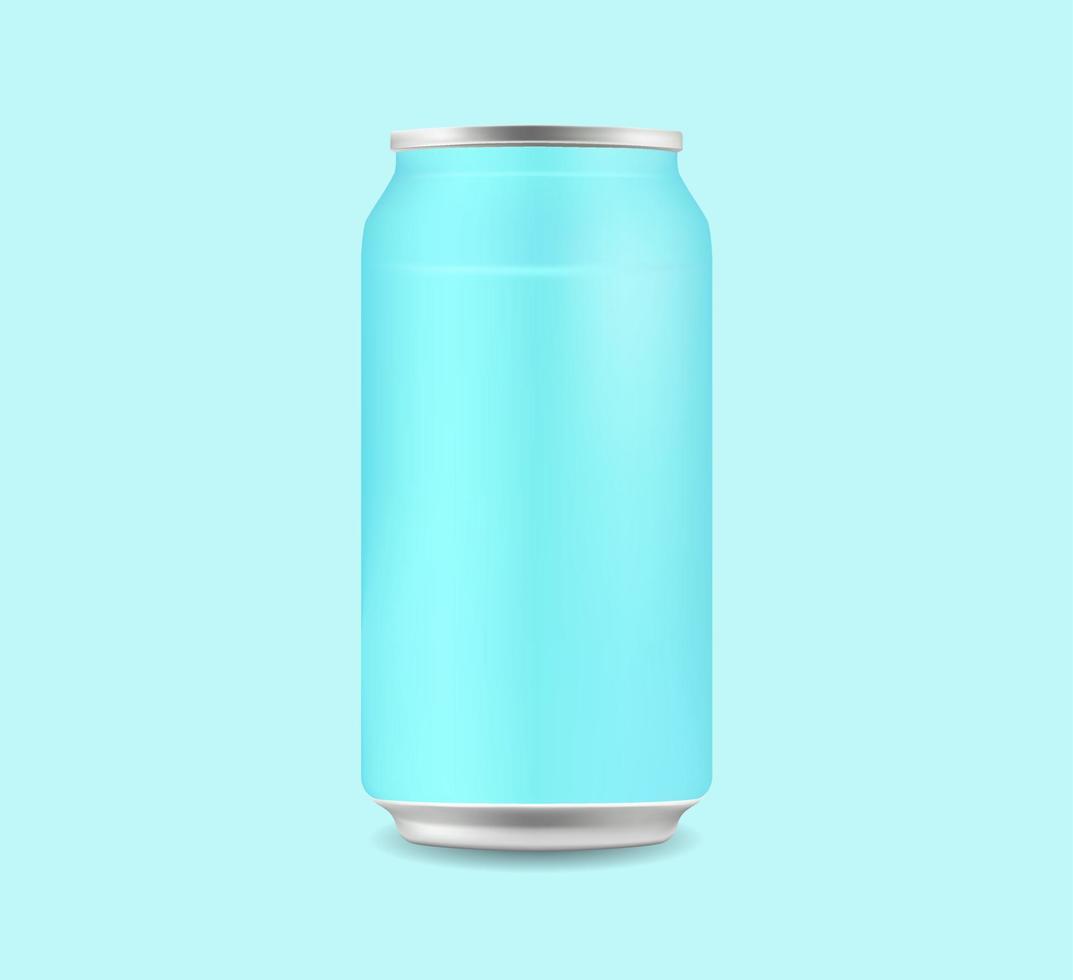 Beer Energy Drink Can Realistic Mockup Illustration Shiny Beverage Aluminum Steel Refreshment vector