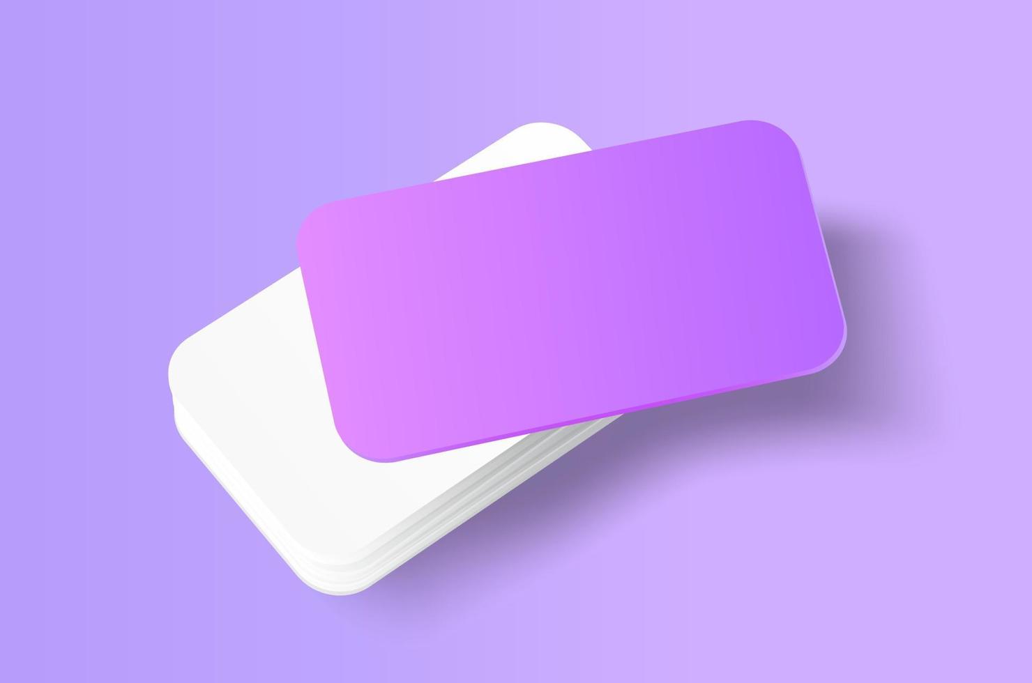 pila de tarjetas de visita plantilla de maqueta de presentación corporativa presentación de identidad de marca vector