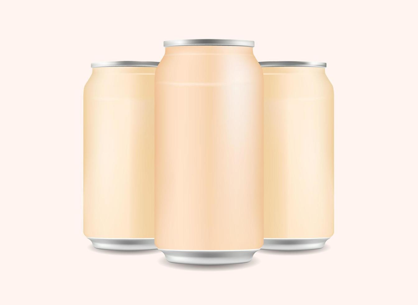 latas de cerveza escaparate colorido brillante maqueta plantilla envases metálicos bebida fría líquido ilustración vector