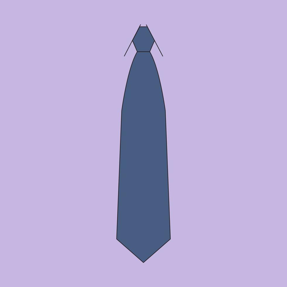 ilustración de una corbata vector