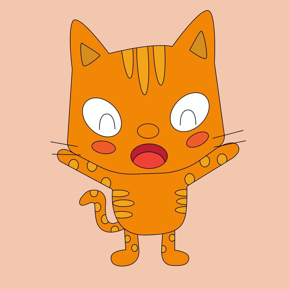 ilustración vectorial gráfico de tigre vector