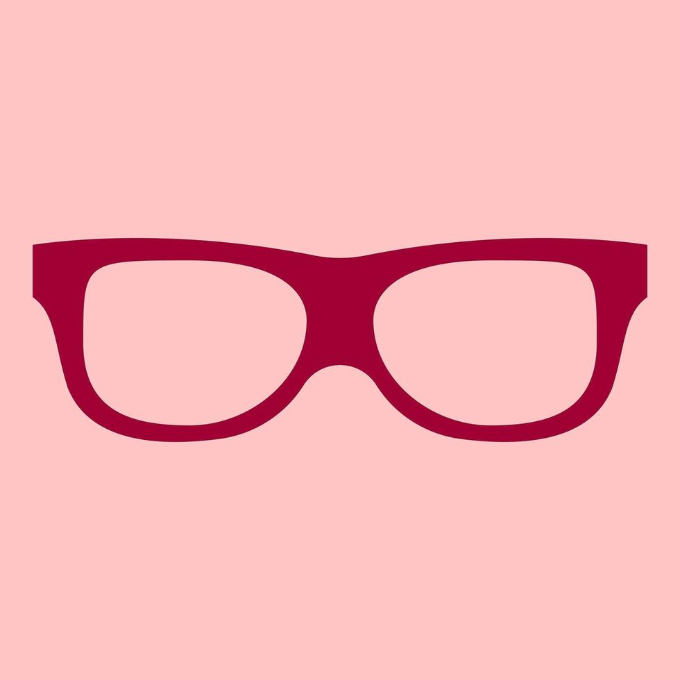 pink glasses on a white background 9873322 Vector Art at Vecteezy