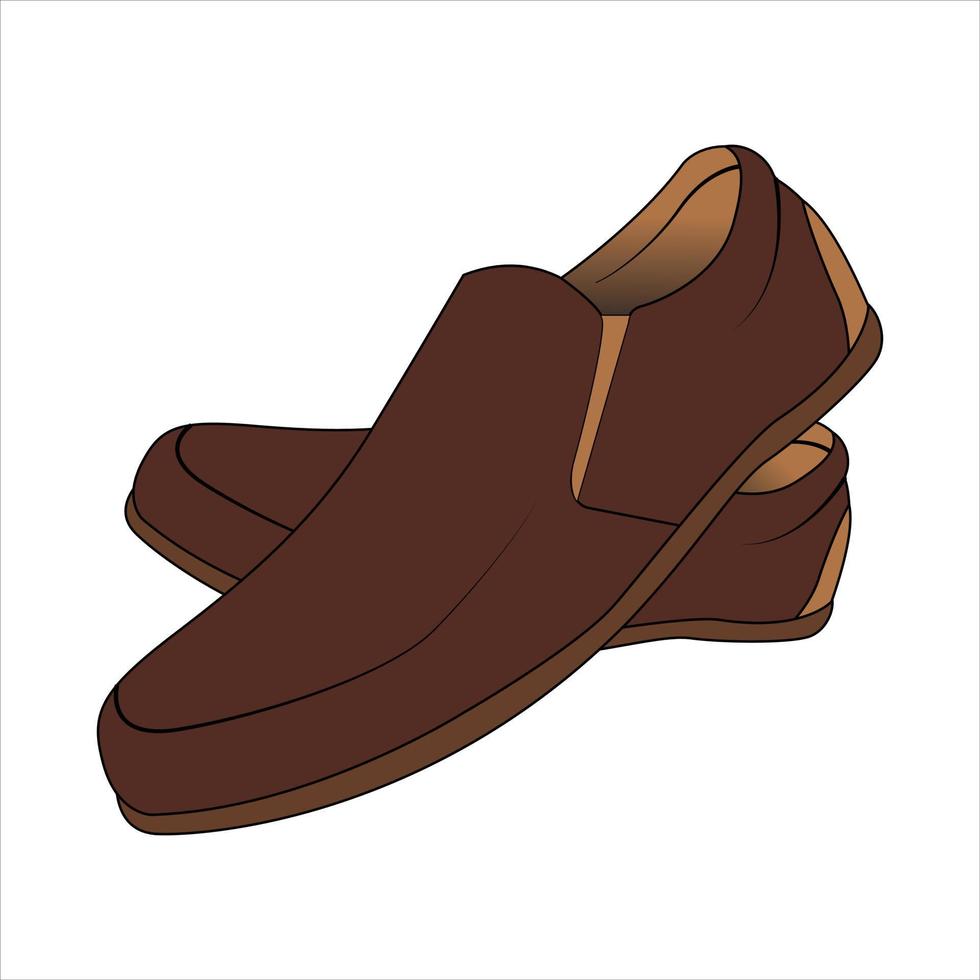 ilustración de un par de zapatos vector