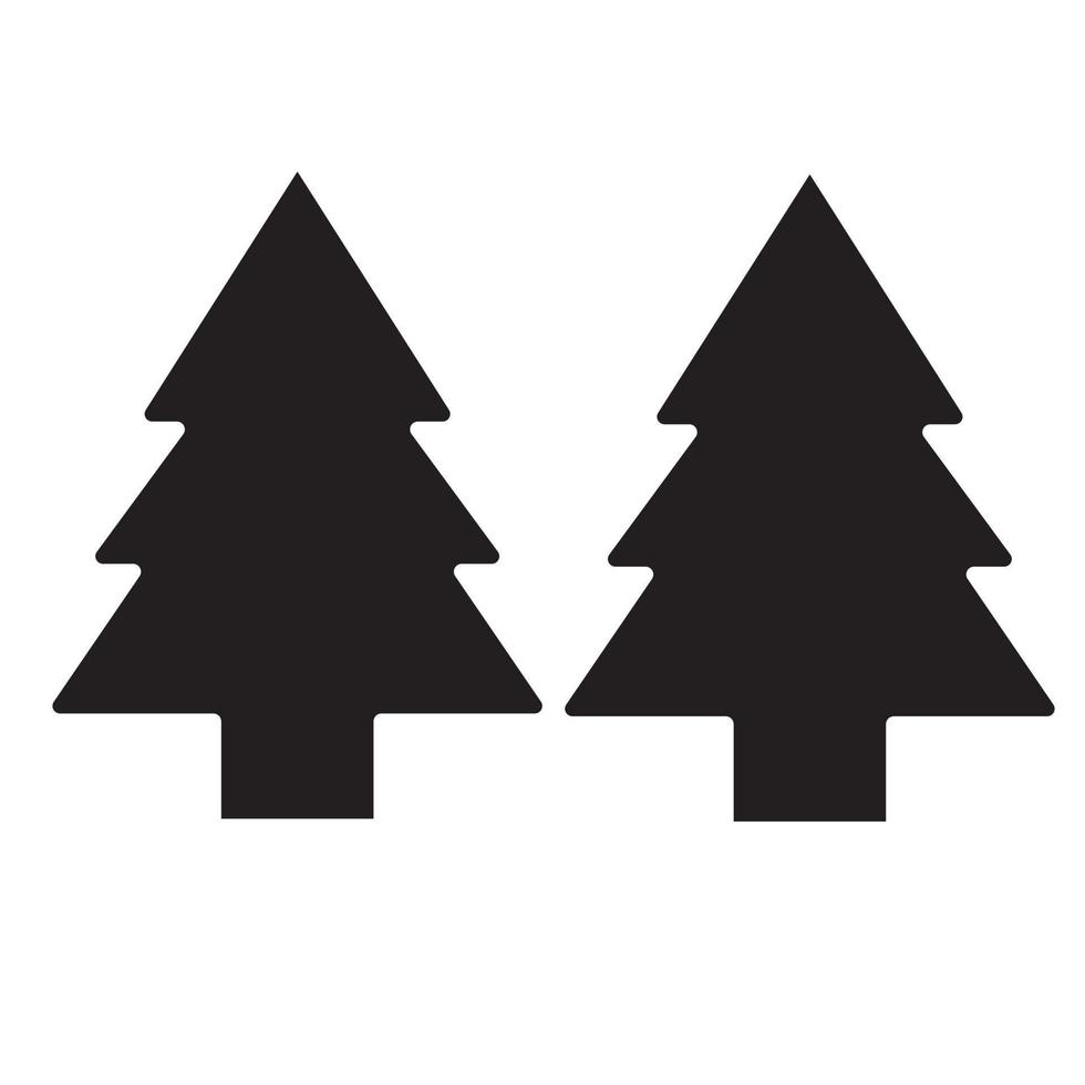 abstract christmas tree with snowflakes vector