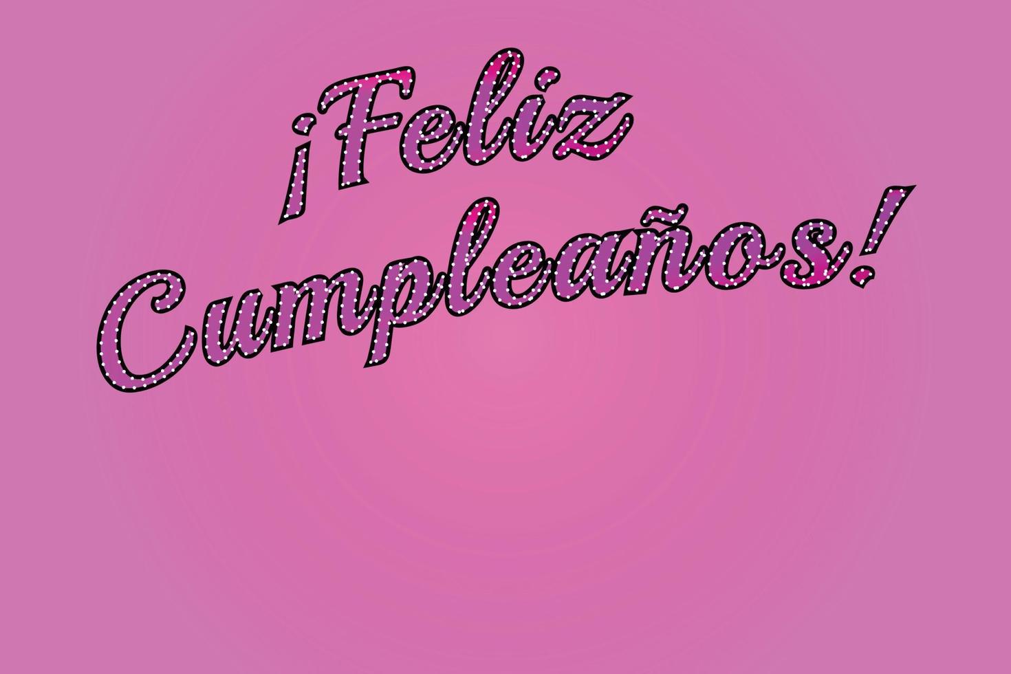 banner de feliz cumpleaños, flayer y signo sobre fondo rosa vector