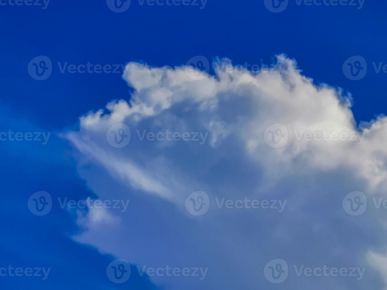 Blue sky with beautiful clouds on sunny day in Mexico. photo