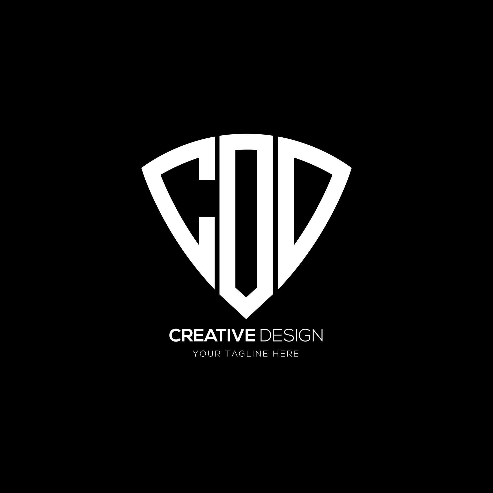 Letter design c o d creative branding monogram logo 9873822 Vector Art