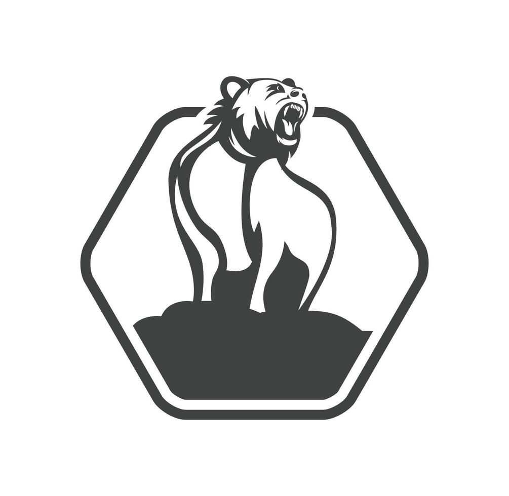 Bear mascot design illustration vector