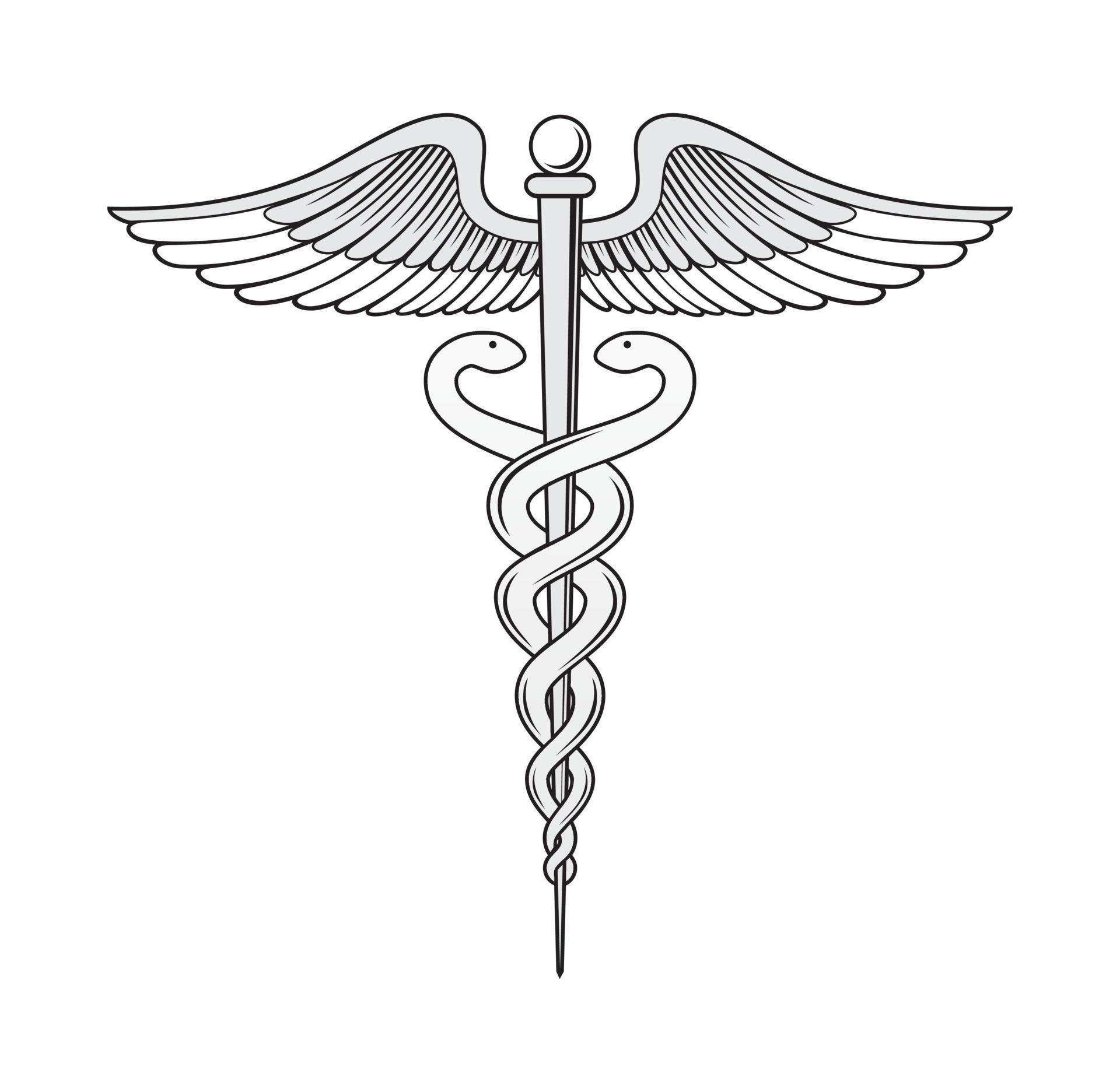 Caduceus Talisman, Hermes Trismegistus Wand Pendant, Occult