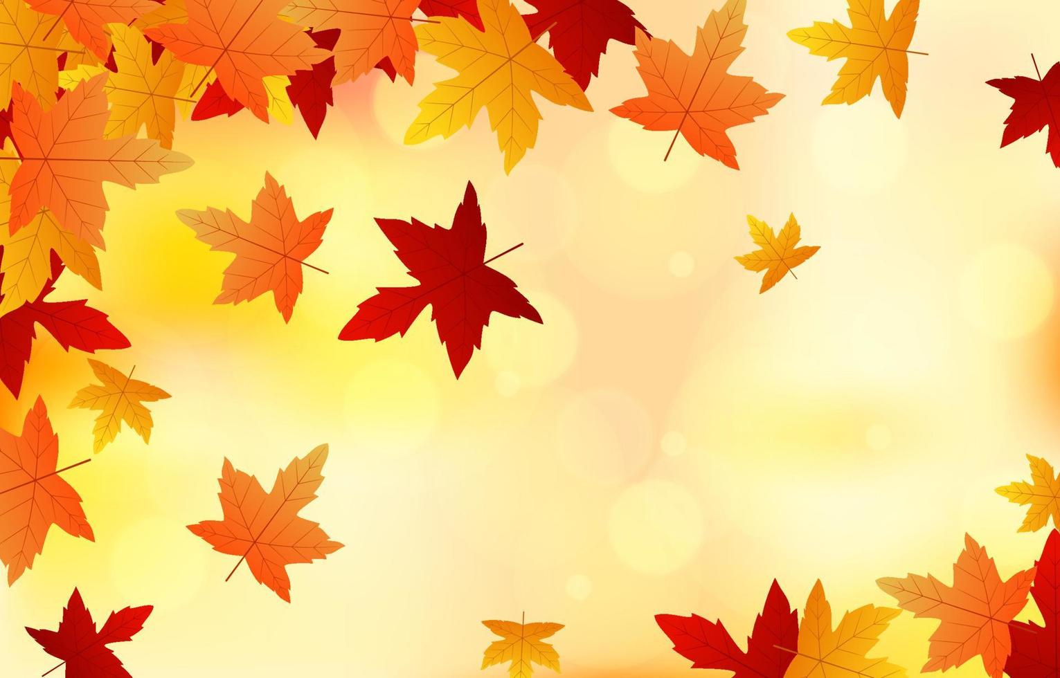 Fall Floral Background vector