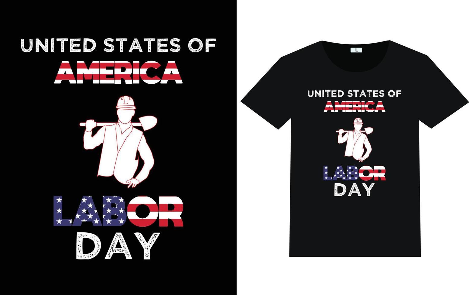 Trendy Labor day Typography and Graphic T shirt Design vector