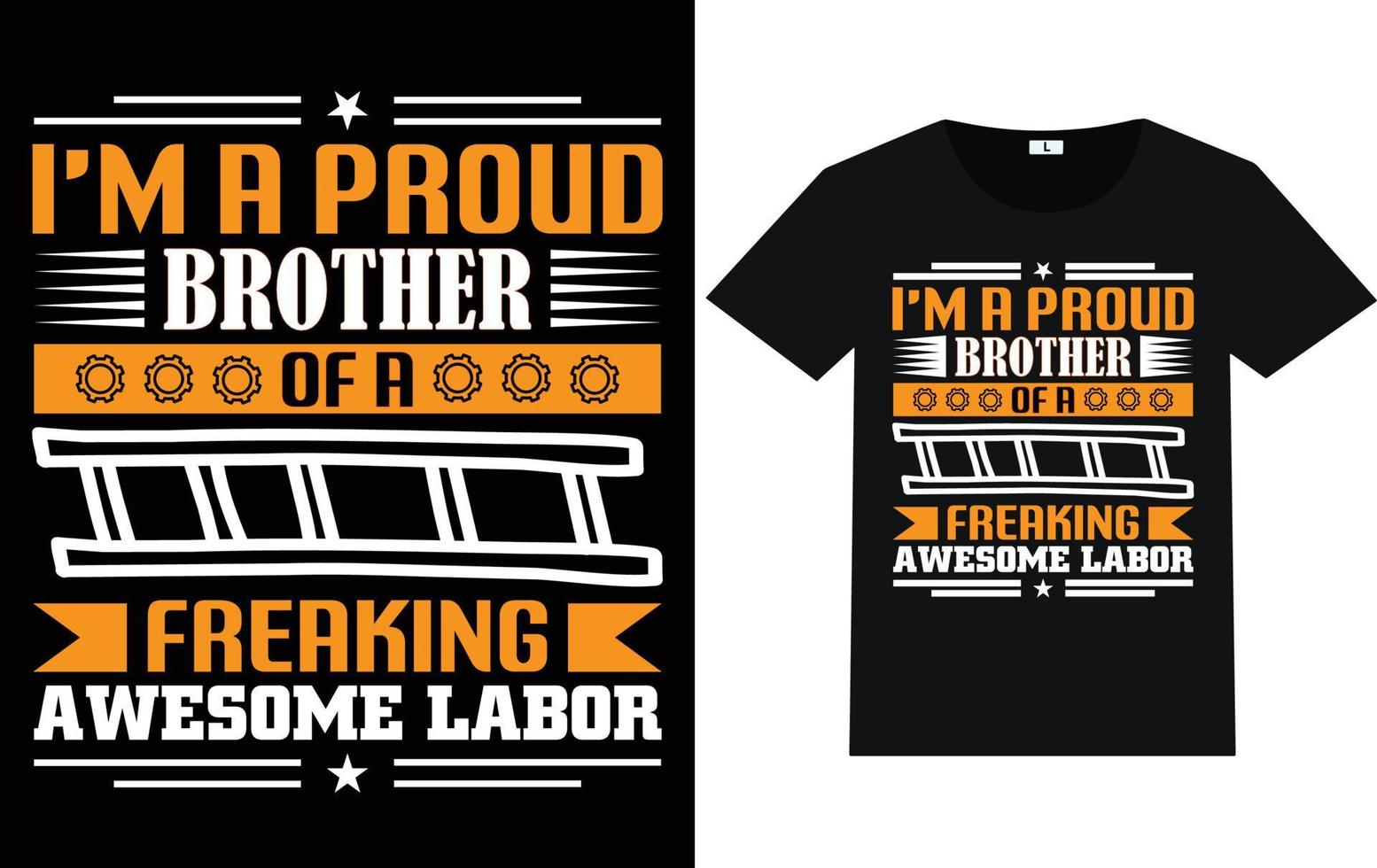 Labor Day Typography and Graphic T shirt design vector