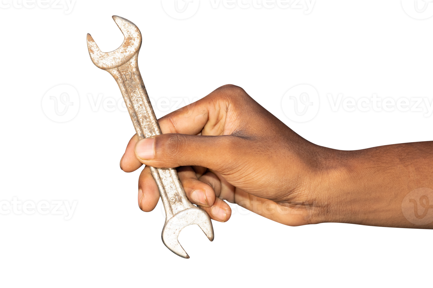 wrench in hand isolated on white background png