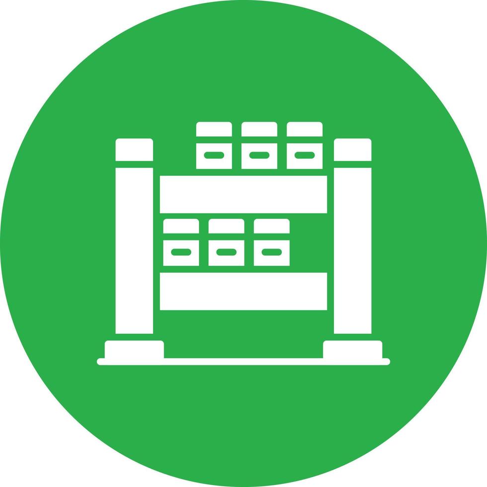 Shelving Glyph Circle Multicolor vector