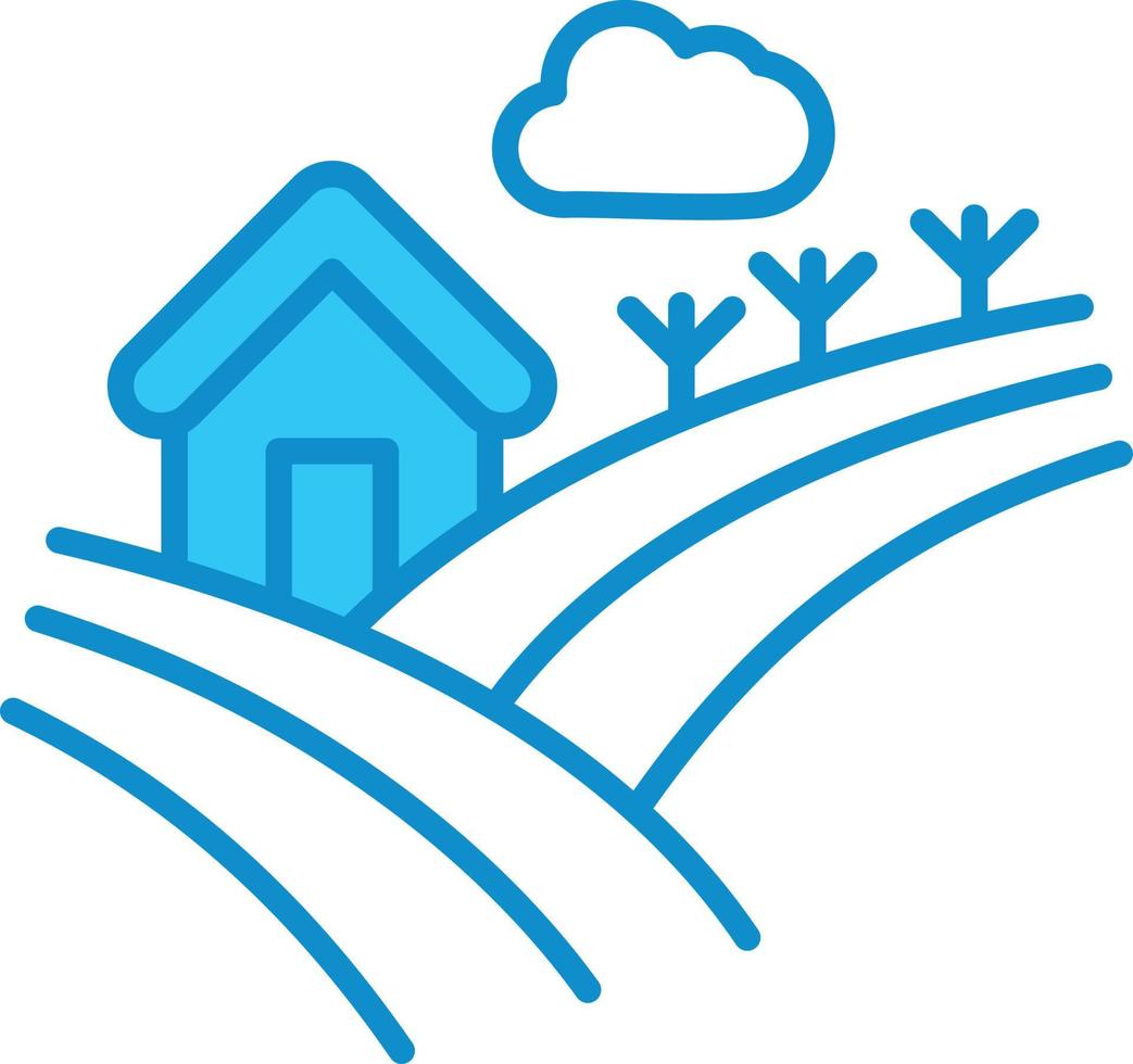 Field Line Filled Blue 9874368 Vector Art at Vecteezy