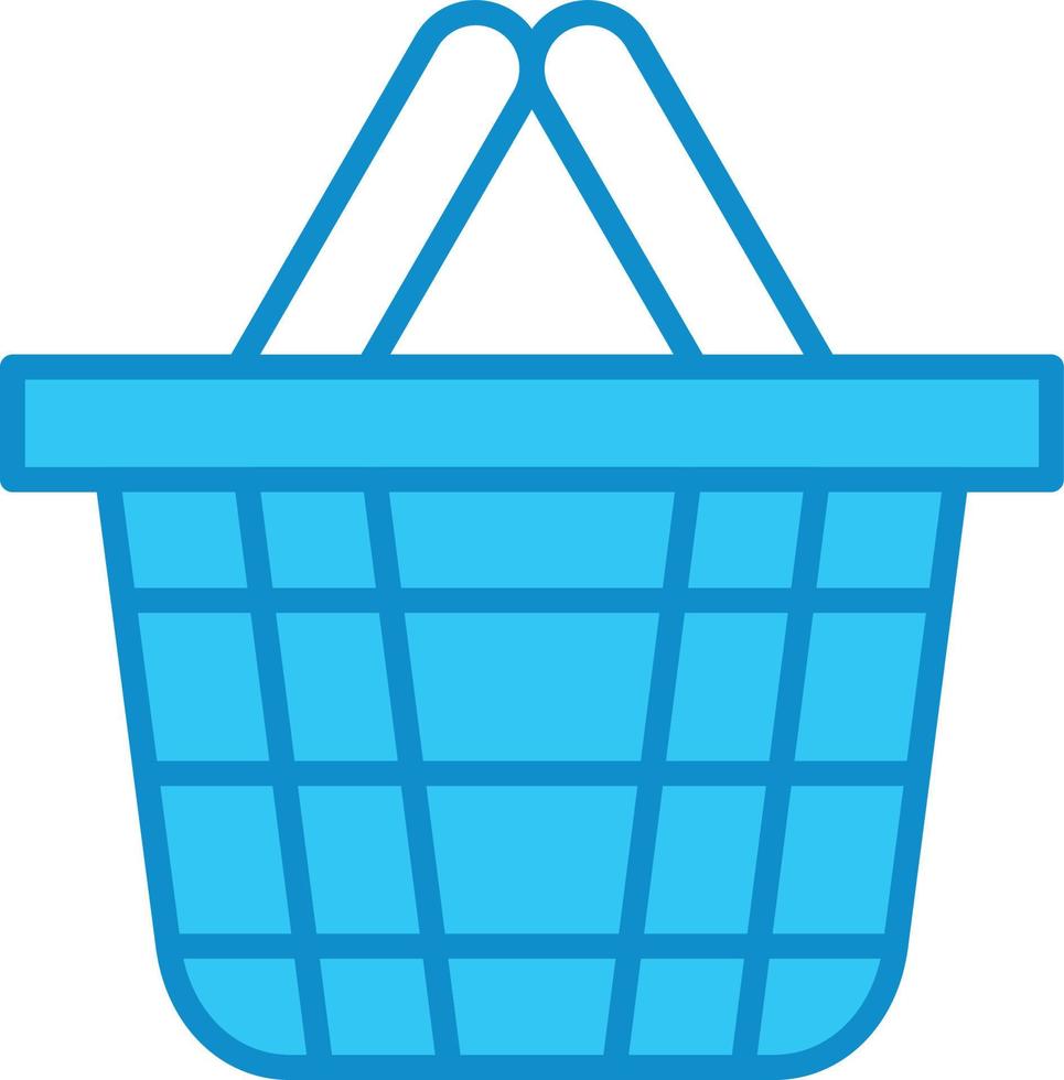 Shopping Basket Line Filled Blue 9874525 Vector Art at Vecteezy