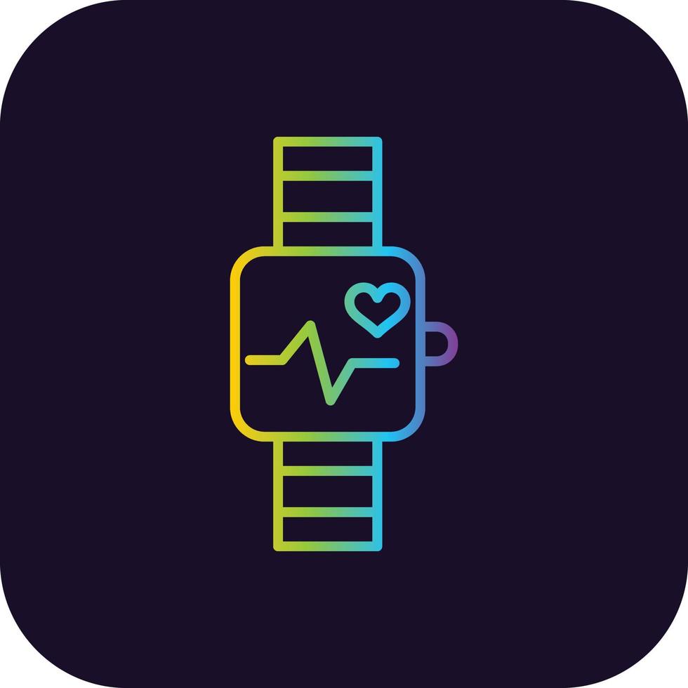 Smart Watch Filled Retro vector
