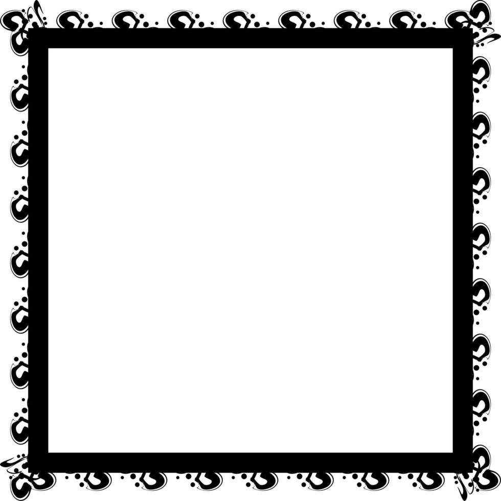 Frame design in vintage style vector