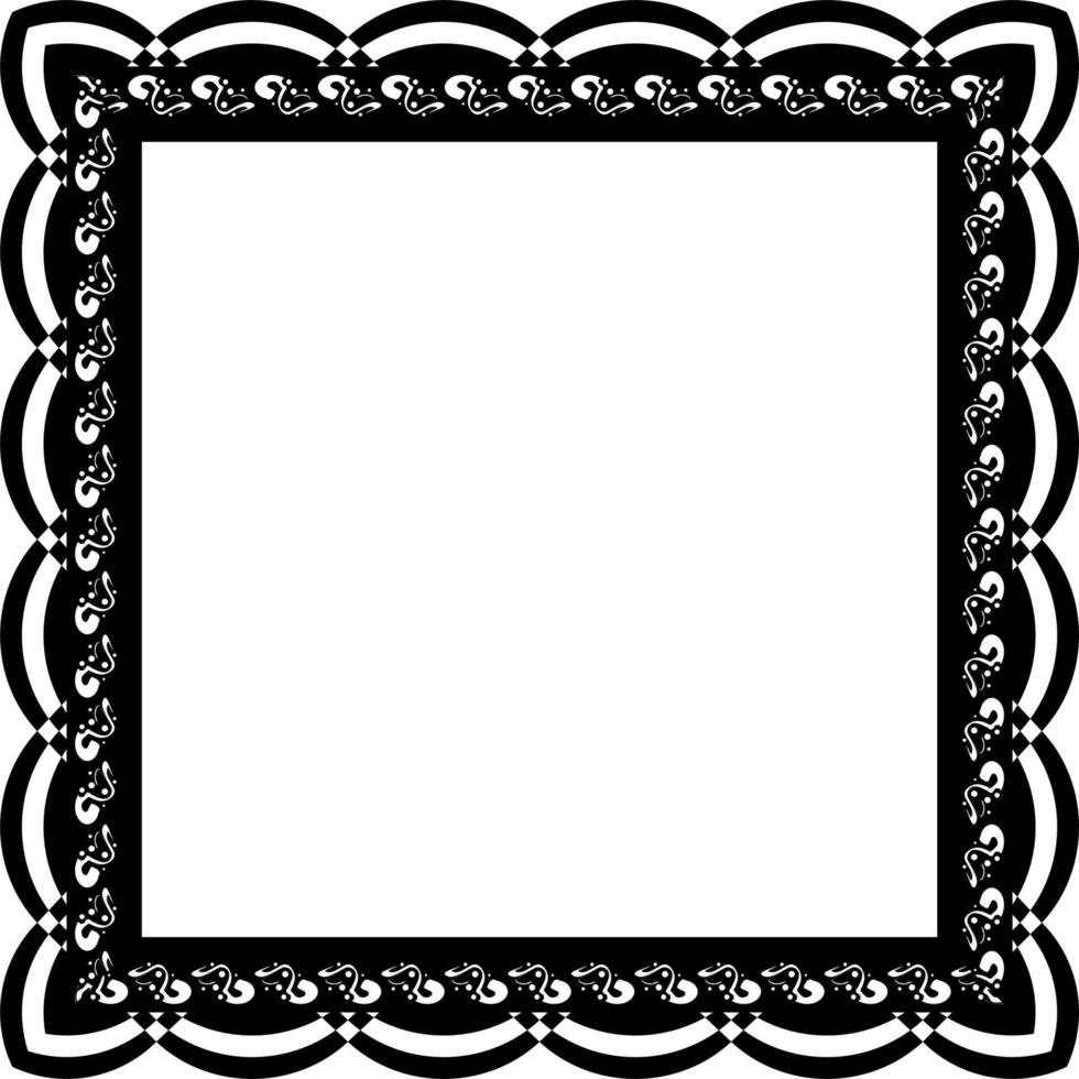 Frame design in vintage style vector