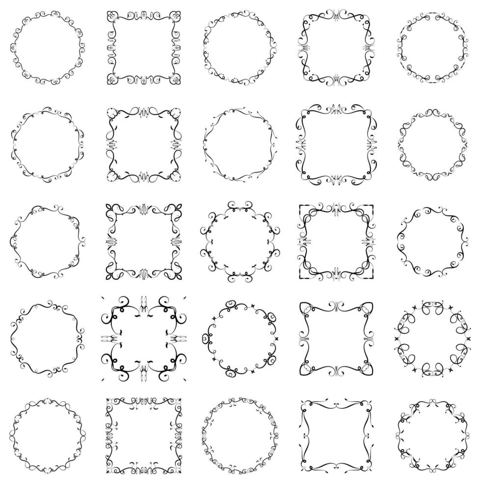 Frame design in vintage style vector