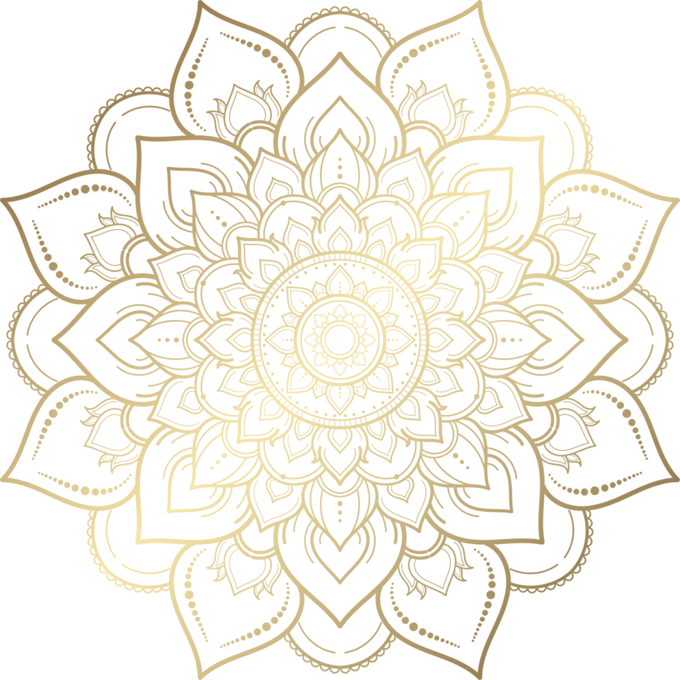 mandala para diseño dibujado a mano png