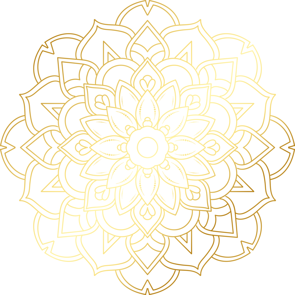 mandala para diseño dibujado a mano png