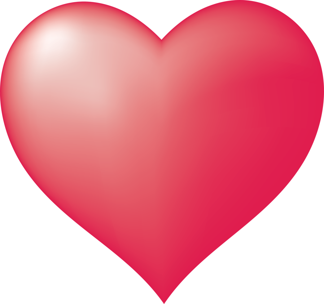 ilustração de ícone de formas de coração para design png