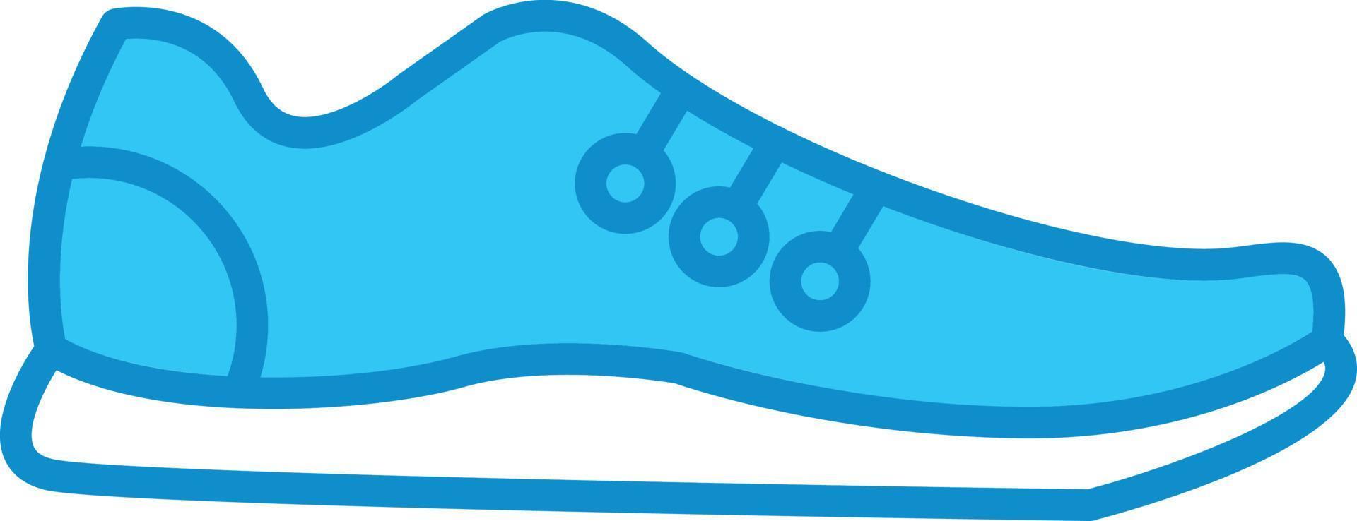 Footwear Line Filled Blue vector